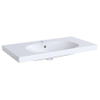 Geberit Acanto wastafel 90cm zonder kraangat met overloop tect wit SW422251 Geberit Acanto wastafel 90cm zonder kraangat met overloop tect wit SW422251