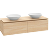 Villeroy & Boch Legato wastafelonderkast 160x38cm 2 lades Glans wit SW479676 Villeroy & Boch Legato wastafelonderkast 160x38cm 2 lades Glans wit SW479676
