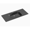 Royal Plaza Intent wastafel 121x45x1.5cm 1 kraangat 1 wasbak zwart mat Keramiek SW477322 Royal Plaza Intent wastafel 121x45x1.5cm 1 kraangat 1 wasbak zwart mat Keramiek SW477322