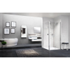 Novellini Young porte pliante pour niche droite 82-86cm transparent matchroom SW495266