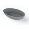 Royal Plaza Lengua Baignoire îlot 180x80cm ovale avec bonde pop-up gris béton SW421614 Royal Plaza Lengua Baignoire îlot 180x80cm ovale avec bonde pop-up gris béton SW421614