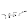 Villeroy & boch Domicil 4-gats badkr v.bad/tegel-randmont chroom/mat zwart SW502510 Villeroy & boch Domicil 4-gats badkr v.bad/tegel-randmont chroom/mat zwart SW502510