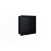 Looox BoX nis - 30X30X7cm - inbouw - met flens - zwart mat SW546700
