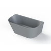 Royal plaza Violeta baignoire demi-autoportante 170x73cm béton gris SW680333