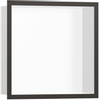 Hansgrohe XtraStoris Individual Inbouw Nis - 30x30x10cm - designframe - brushed black chrome/wit SW651615