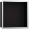 Hansgrohe XtraStoris Individual Inbouw Nis - 30x30x10cm - designframe - brushed stainless steel/zwart SW651547