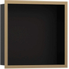 Hansgrohe XtraStoris Individual Inbouw Nis - 30x30x10cm - designframe - brushed bronze/zwart SW651703