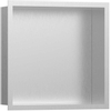 Hansgrohe XtraStoris Individual Inbouw Nis - 30x30x10cm - designframe - brushed stainless steel/RVS SW651229