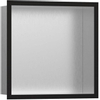Hansgrohe XtraStoris Individual Inbouw Nis - 30x30x10cm - designframe - mat zwart/RVS SW651603