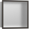 Hansgrohe XtraStoris Individual Inbouw Nis - 30x30x10cm - designframe - brushed black chrome/RVS SW651307