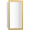 Hansgrohe XtraStoris Individual Inbouw Nis - 30x15x10cm - designframe - polished gold optic/wit SW651927