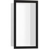 Hansgrohe XtraStoris Individual Inbouw Nis - 30x15x10cm - designframe - mat zwart/wit SW651447