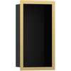 Hansgrohe XtraStoris Individual Inbouw Nis - 30x15x10cm - designframe - polished gold optic/zwart SW651614
