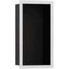 Hansgrohe XtraStoris Individual Inbouw Nis - 30x15x10cm - designframe - mat wit/zwart SW651321