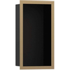 Hansgrohe XtraStoris Individual Inbouw Nis - 30x15x10cm - designframe - brushed bronze/zwart SW651534