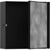 Hansgrohe XtraStoris Rock Niche encastrée - 30x30x10cm - porte carrelable - noir mat SW651377