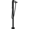 Hansgrohe finoris robinet de baignoire sur pied avec douchette noir mat SW651286 Hansgrohe finoris robinet de baignoire sur pied avec douchette noir mat SW651286