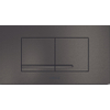 WisaXT Bedieningspaneel toilet mech.bedieningsplaat kantos df20.8x11.1cmkunststofgeborsteld titanium zwart SW727150