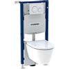 Geberit Duofix ensemble WC avec réservoir encastré 12cm H112cm avec iCon WC suspendu Rimfree blanc brillant SW730601