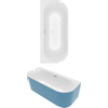 Villeroy & boch loop & friends dos à la baignoire murale 180x80cm sans couture pierre blanche SW762328 Villeroy & boch loop & friends dos à la baignoire murale 180x80cm sans couture pierre blanche SW762328