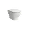 Laufen Lua WC suspendu 36x52x34.5cm sans bride de rinçage avec niches sans traitement anticalcaire Céramique Pergamon SW786302