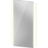 Duravit Ketho.2 Spiegel - met led verlichting verticaal - 40x70cm - met sensorschakelaar rechtsonder - mat wit SW772636