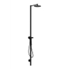 Axor Starck Nature buitendouche – thermostatisch – Ø24 cm hoofddouche – staafhanddouche – 215 cm hoog – zwart mat SW802856