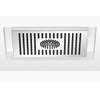Dornbracht Universeel tête de douche pluie encastrée au plafond avec éclairage 30x24cm avec surface platine polie. SW810549