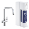 Grohe Blue Pure Eurosmart Starterkit - U-uitloop - met RO filter - chroom SW862642