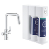 Grohe Blue Pure Eurosmart Starterkit - U-uitloop - met RO+ filter - chroom SW862681