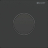 Geberit type 10 plaque de commande urinoir - 230V - bouton rond - noir mat/noir/facile à nettoyer SW878230