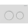 Geberit Omega20 bedieningsplaat - 2-toets spoeling - ronde knoppen - matwit/wit/matwit SW878262