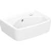 Geberit Bastia Fontein Square - 35x25cm - kraangat - overloop - glans wit SW878485