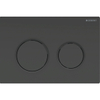 Geberit Omega20 bedieningsplaat - 2-toets spoeling - ronde knoppen - zwart/matzwart/zwart SW878323