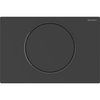 Geberit Sigma10 bedieningsplaat - 1-toets spoeling - rond - reservoir 12cm - armst,batterij voeding - zwart SW878438