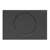 Geberit Sigma10 bedieningsplaat - 2-toets spoeling - rond - matzwart/zwart/matzwart SW878306