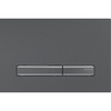 Geberit Sigma50 bedieningsplaat - 2-toets spoeling - vierkant - zwart chroom/zwart chroom geborsteld/easy-to-clean - zwart chroom (zwart) SW878292