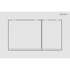 Geberit Omega20 bedieningsplaat - 2-toets spoeling - rechthoekige knoppen - wit/matwit/wit SW878443