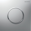 Geberit type 10 plaque de commande pour urinoir - pneumatique - bouton rond - chr. mat/chromé brillant/easy-to-cl SW878277