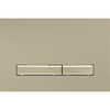 Plaque de commande Geberit Sigma50 - chasse d'eau à 2 boutons - boutons rectangulaires - laiton/mes.geb./easy-to-cl SW878431