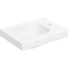 Geberit Icon light lave-mains 38cm 1 trou de robinet à droite sans trop-plein blanc mat SW879078
