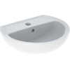 Geberit Bastia Fontein - rond - 50x41cm - kraangat - overloop - glans wit SW878538