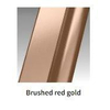 Novellini N180 90 douchedeur verstelb. helder glas br.red gold SW894053