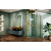 Novellini N180 porte de douche - 88-89.5x200cm - pour paroi latérale - porte pivotante - red gold (doré) SW894053
