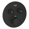 Grohe Grohtherm SmartControl Afbouwdeel - inbouw mengkraan thermostatisch - met omstel - phantom black (zwart) SW901444