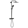 Grohe Rainshower Douchesysteem - thermostatisch - met handdouche - 3 straalsoorten - phantom black (zwart) SW901436
