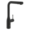 Grohe Essence New Keukenmengkraan - L-uitloop - phantom black (zwart) SW901518