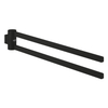 GROHE Selection Porte-serviettes - 40cm - double - pivotant - Phantom Black SW901524