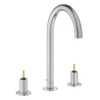 Grohe Atrio private collection L-size 3-gats wastafelkraan z/grepen supersteel SW929925