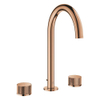 Grohe Atrio private collection wastafelkraan - L-size - 3gats - opbouw - warm sunset SW929984